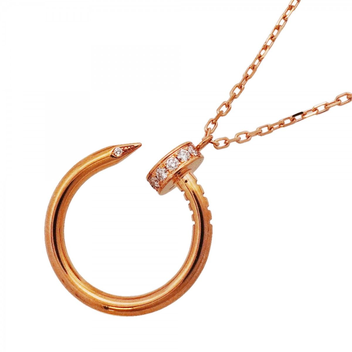 Cartier Necklace Juste un Clou 18k Pink Gold Diamond