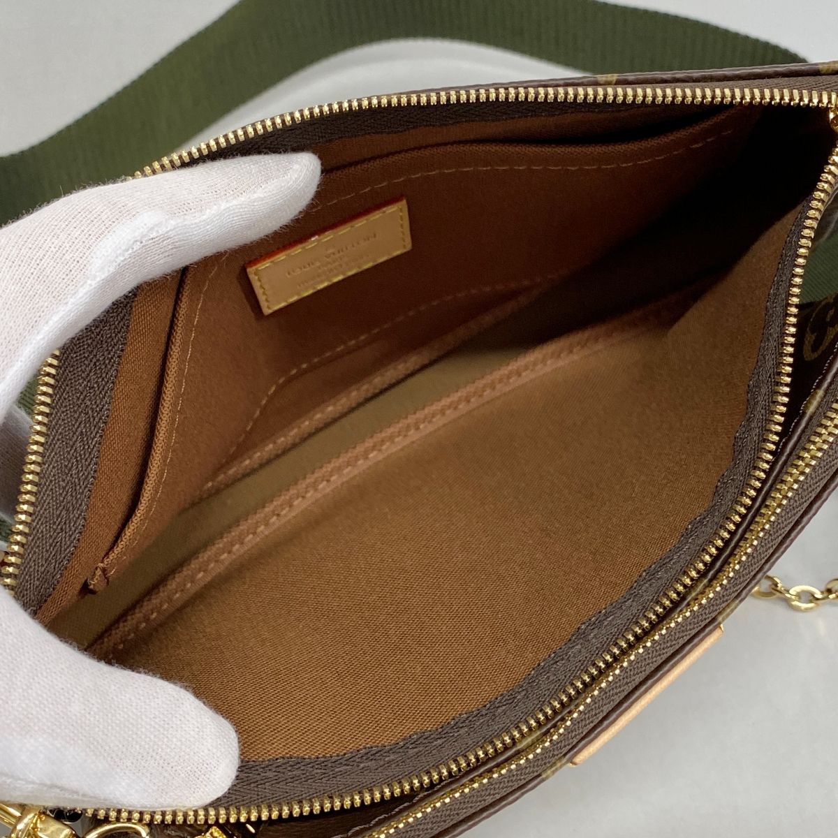 Louis Vuitton Handbag Monogram Multi Pochette Khaki 2-Way — view 4