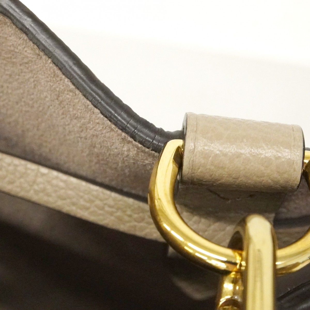 Louis Vuitton Handbag Monogram Empreinte Bicolor Neo Noe Tourtelle Cream — view 7