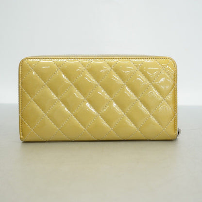 Chanel Wallet Quilted Patent Leather Gold Silver — view 5