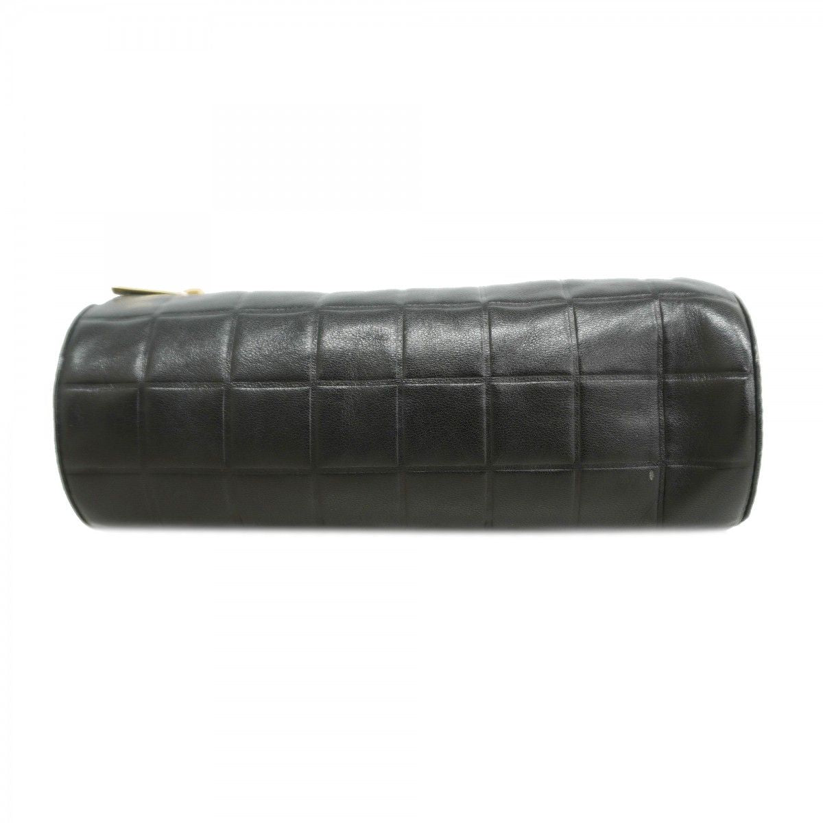Chanel Pen Case Choco Bar Lambskin Black Gold