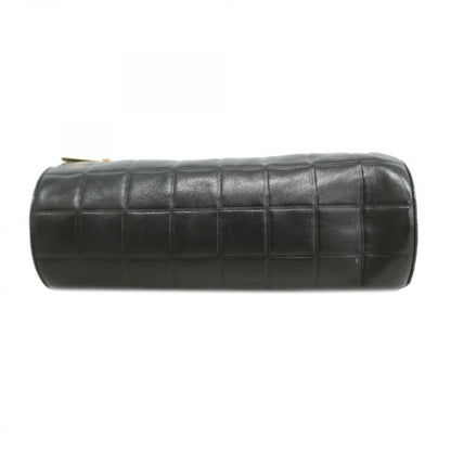 Chanel Pen Case Choco Bar Lambskin Black Gold