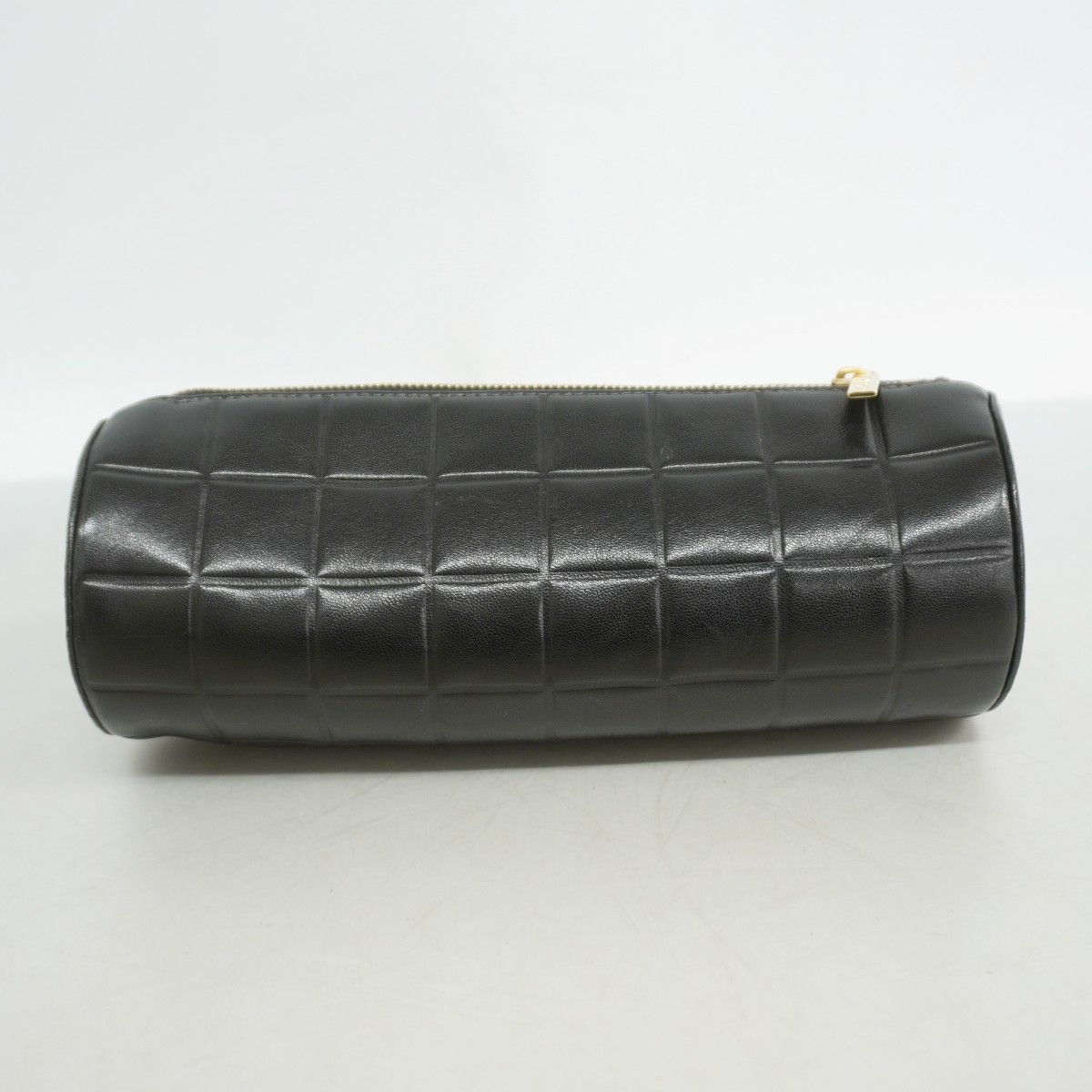 Chanel Pen Case Choco Bar Lambskin Black Gold — view 9