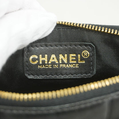 Chanel Pen Case Choco Bar Lambskin Black Gold — view 5