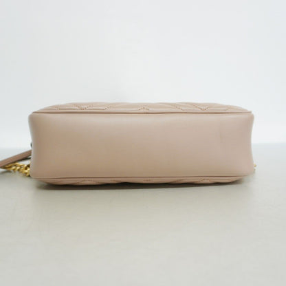 Gucci Shoulder Bag GG Marmont Leather Brown Gold — view 3