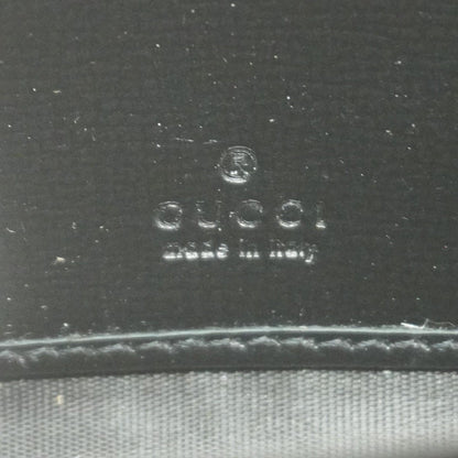 Gucci Wallet GG Supreme Interlocking Leather Black Silver — view 4