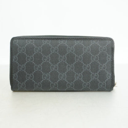 Gucci Wallet GG Supreme Interlocking Leather Black Silver — view 9