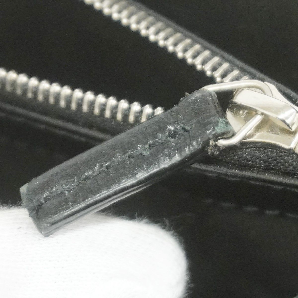 Gucci Wallet GG Supreme Interlocking Leather Black Silver — view 8