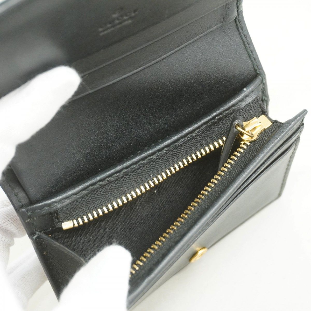 Gucci Wallet GG Supreme Beam Brown Gold — view 6