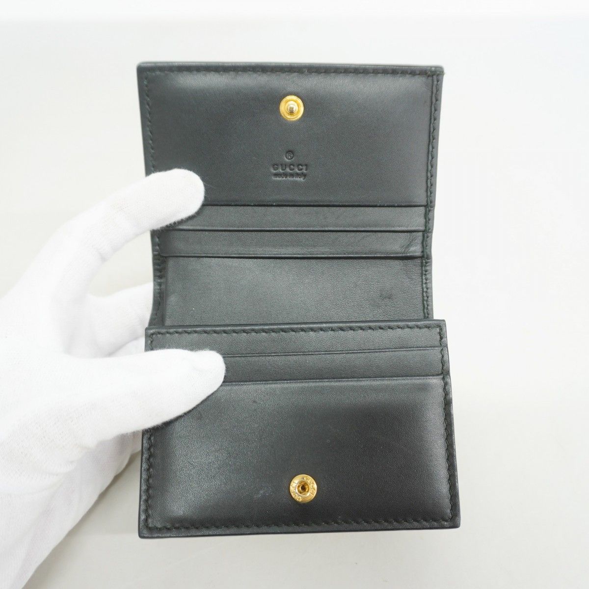 Gucci Wallet GG Supreme Beam Brown Gold — view 3