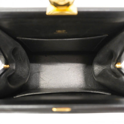 Hermes Shoulder Bag Box Calf Black Gold — view 4