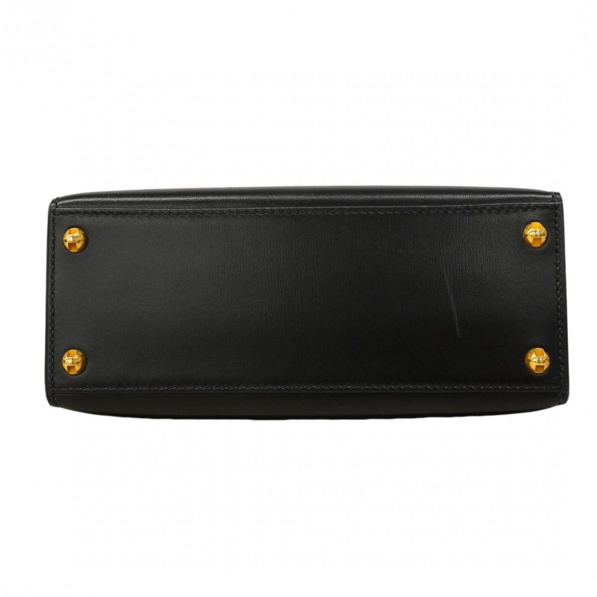 Hermes Shoulder Bag Box Calf Black Gold — view 3