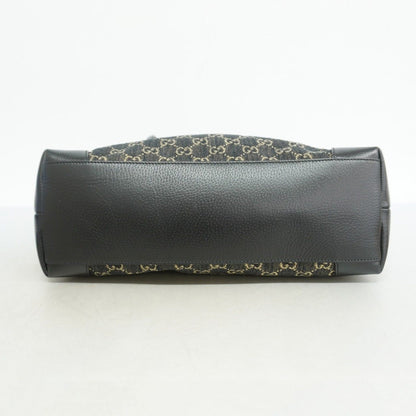 Gucci Tote Denim Black Gold — view 3