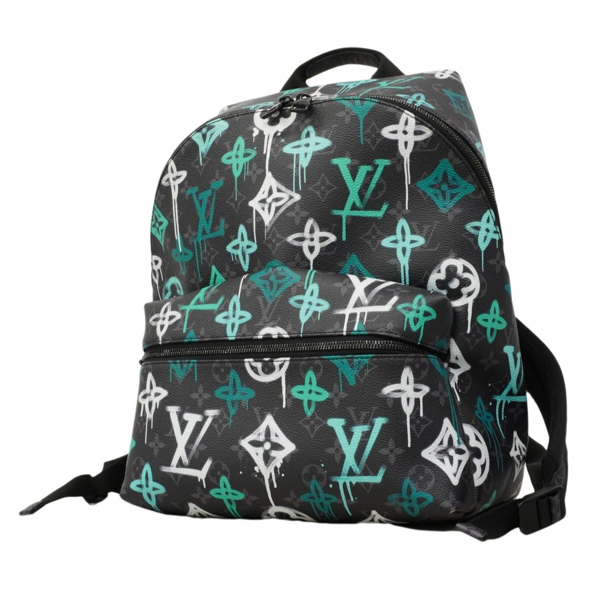 Louis Vuitton Backpack Monogram Eclipse Graffiti Discovery PM Black Multicolor