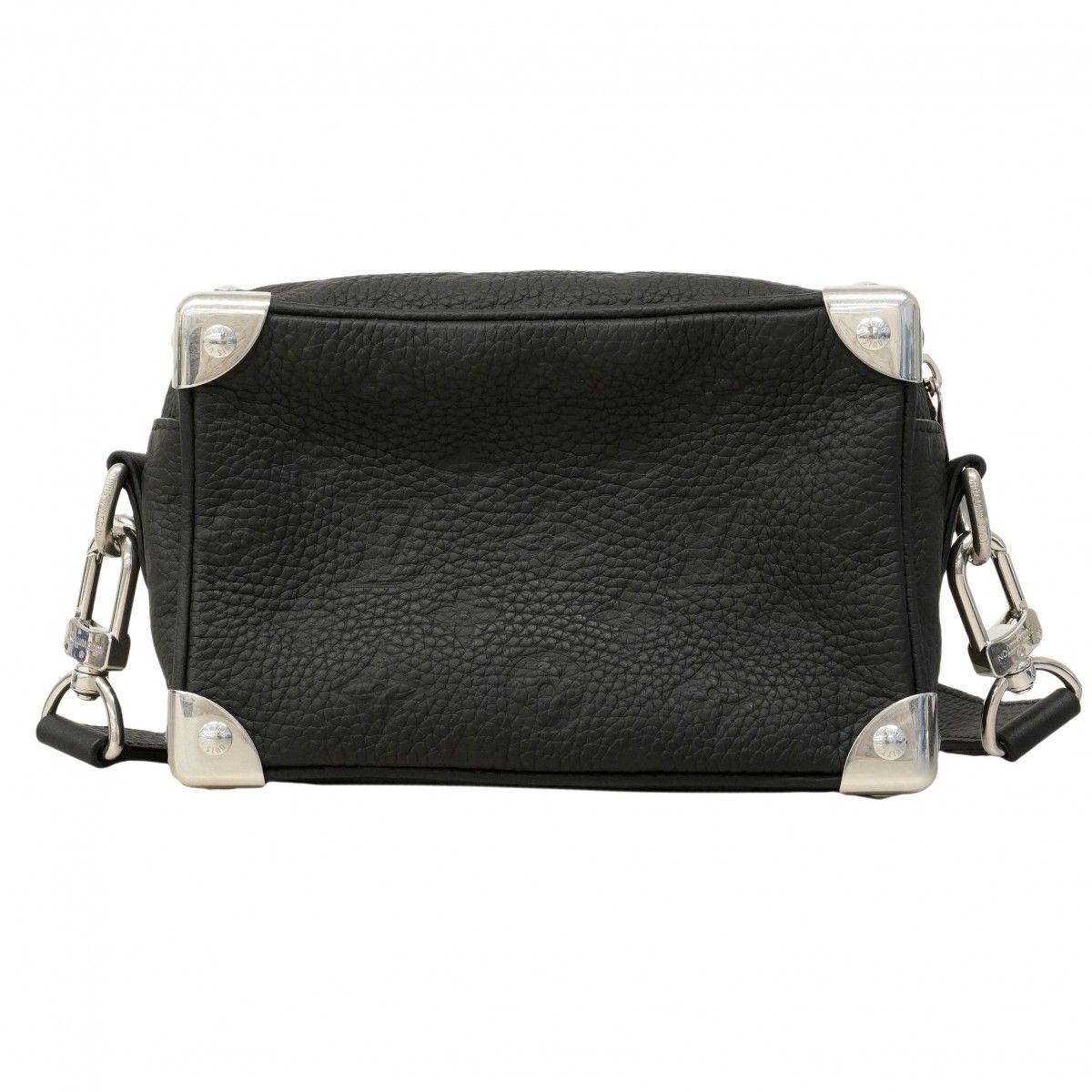 Louis Vuitton Shoulder Bag Taurillon Mini Soft Trunk Black — view 9