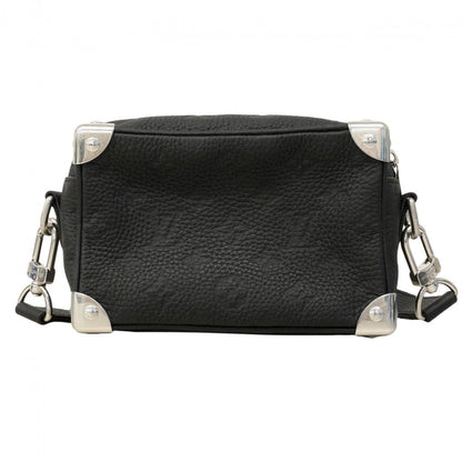 Louis Vuitton Shoulder Bag Taurillon Mini Soft Trunk Black — view 9