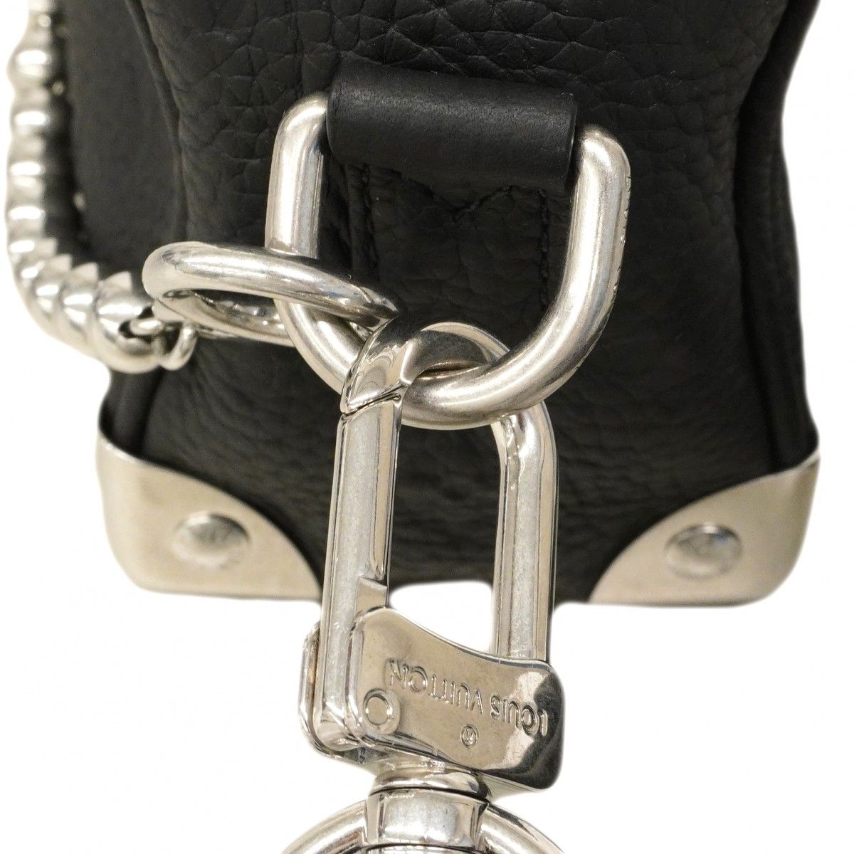 Louis Vuitton Shoulder Bag Taurillon Mini Soft Trunk Black — view 7