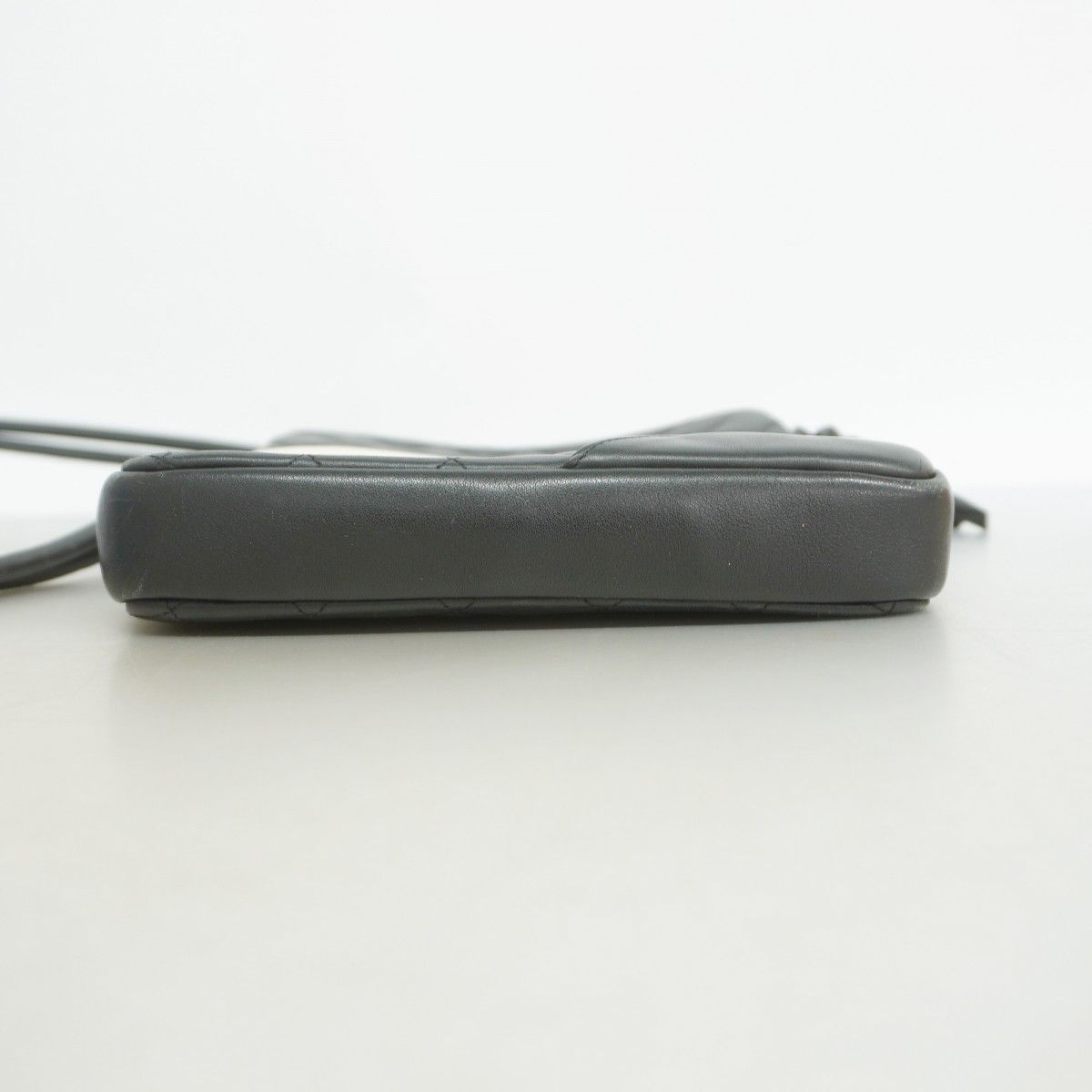 Chanel Shoulder Bag Cambon Lambskin Black Silver — view 3
