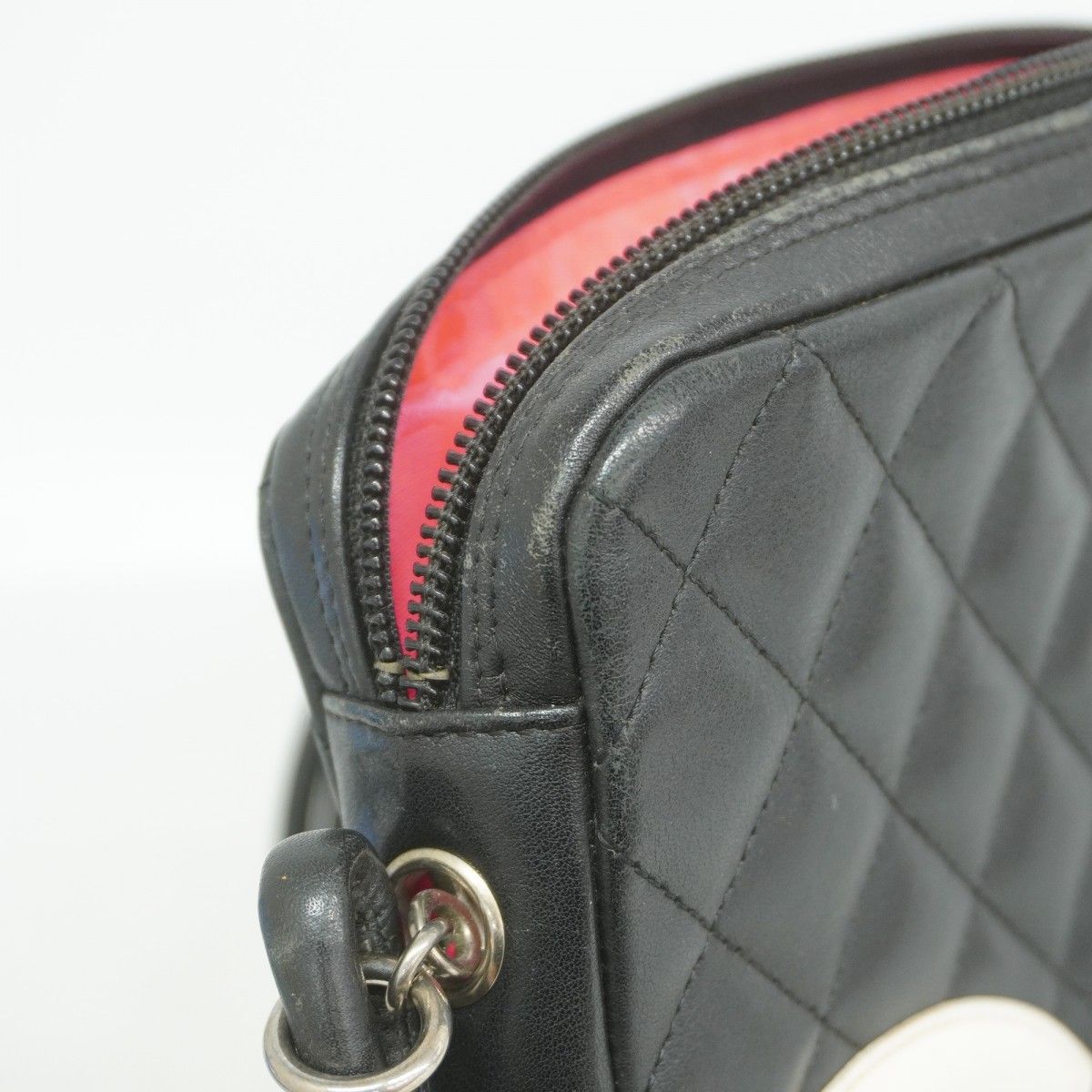 Chanel Shoulder Bag Cambon Lambskin Black Silver — view 8