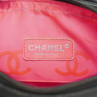 Chanel Shoulder Bag Cambon Lambskin Black Silver — view 5