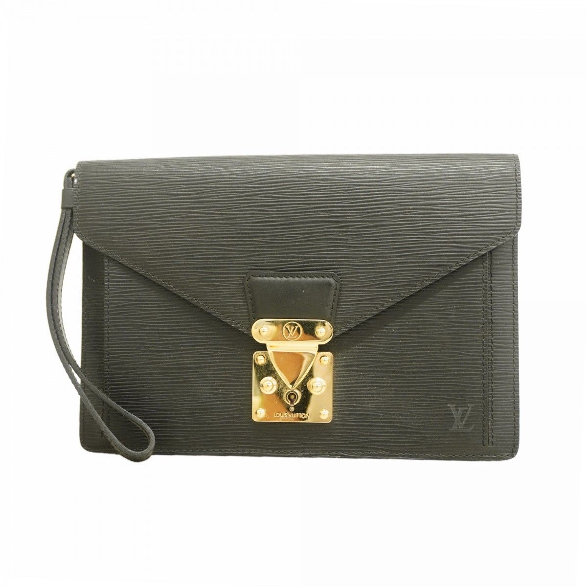 Louis Vuitton Clutch Epi Pochette Series Dragonne Noir