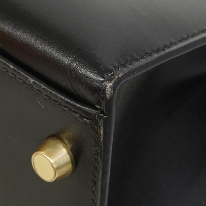 Hermes Handbag Kelly 32 Box Calf Black Gold — view 6