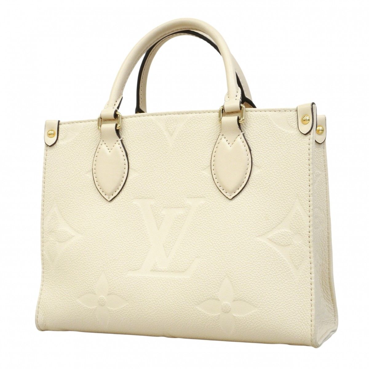 Louis Vuitton Handbag Monogram Empreinte On The Go PM Cream