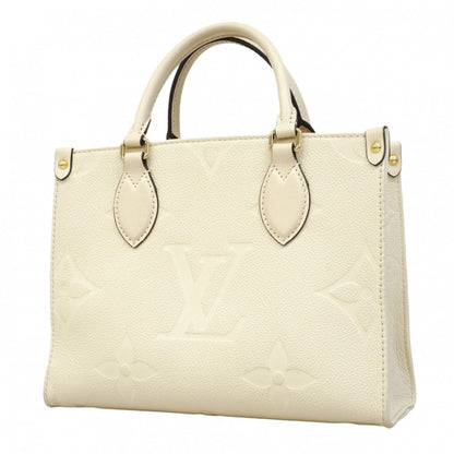 Louis Vuitton Handbag Monogram Empreinte On The Go PM Cream