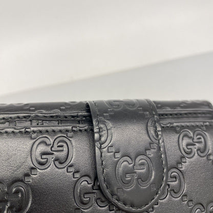 Gucci Wallet Guccissima Leather Black Gold — view 7