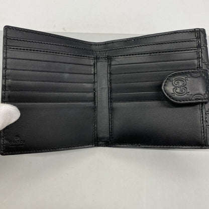 Gucci Wallet Guccissima Leather Black Gold — view 3