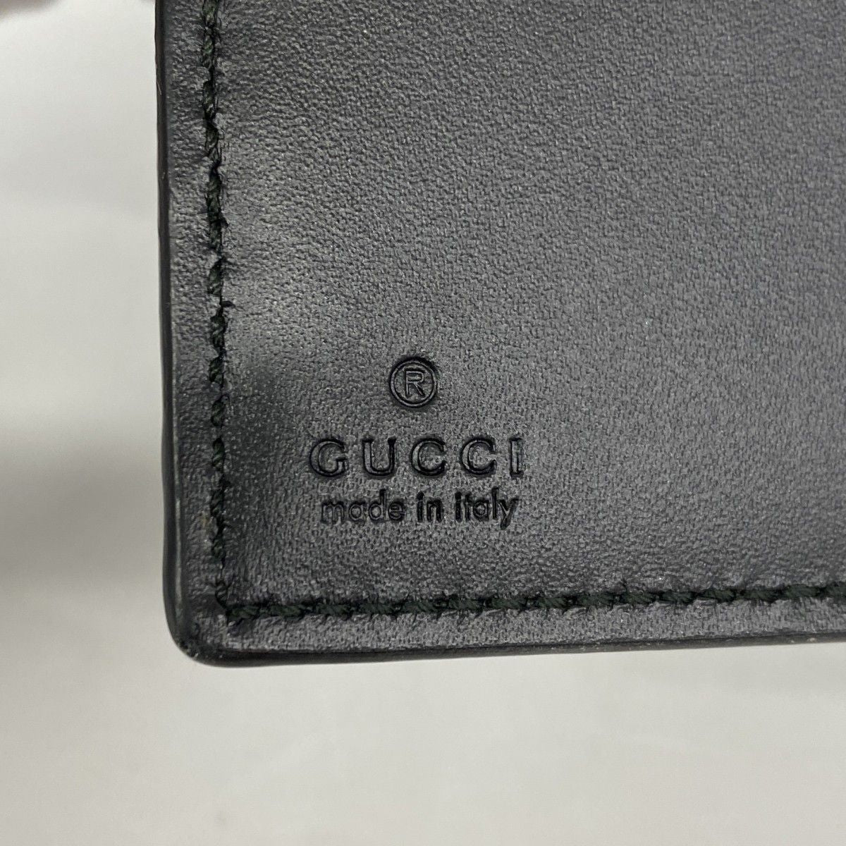 Gucci Wallet Guccissima Leather Black Gold — view 4