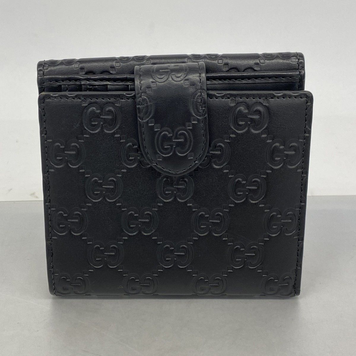 Gucci Wallet Guccissima Leather Black Gold — view 9