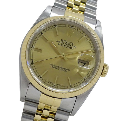 Rolex Datejust Number Watch Automatic Winding at Stainless Steel Gold YG