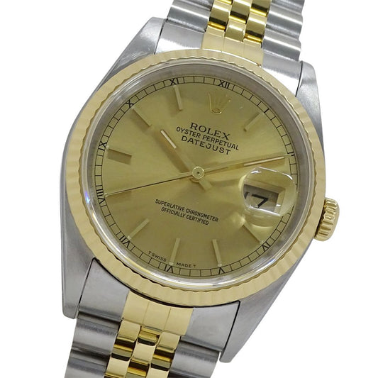 Rolex Datejust Number Watch Automatic Winding at Stainless Steel Gold YG
