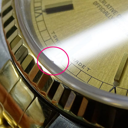 Rolex Datejust Number Watch Automatic Winding at Stainless Steel Gold YG — view 9