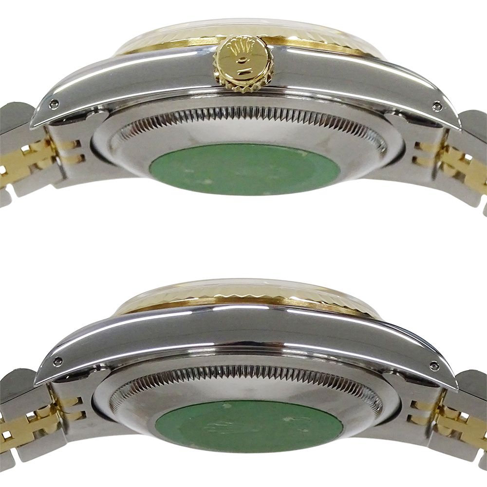 Rolex Datejust Number Watch Automatic Winding at Stainless Steel Gold YG — view 3