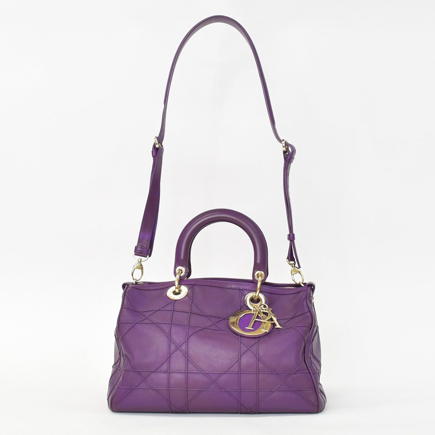 Dior Granville Medium 2-Way Bag Cannage — view 2