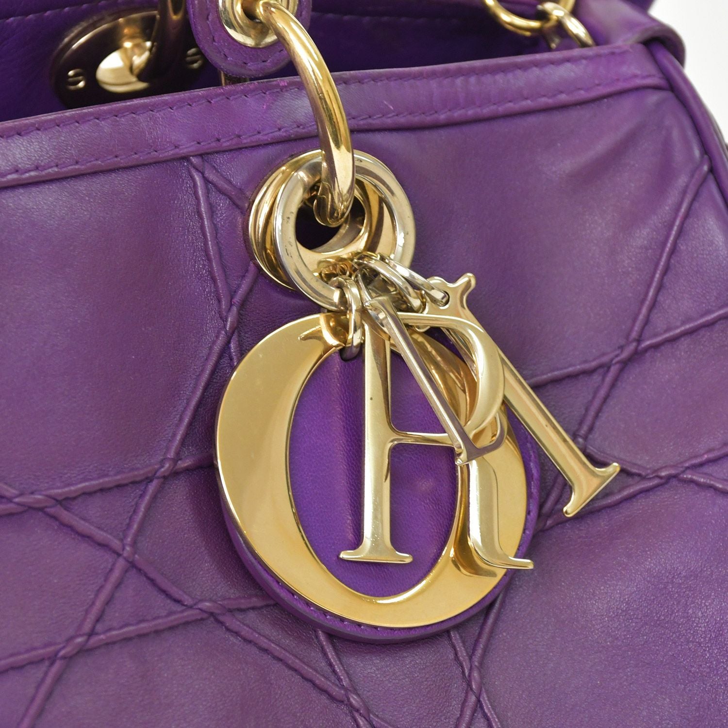 Dior Granville Medium 2-Way Bag Cannage — view 6