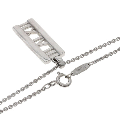 Tiffany & Co Atlas Bar Diamond Necklace 18k White Gold — view 2