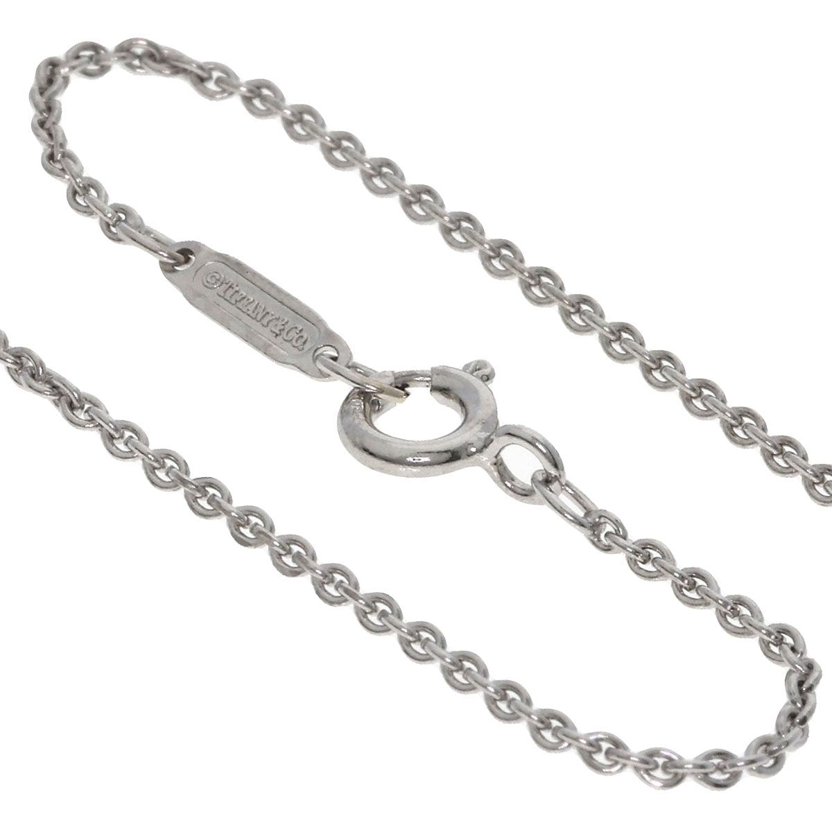 Tiffany & Co Atlas Bar Diamond Necklace 18k White Gold — view 3