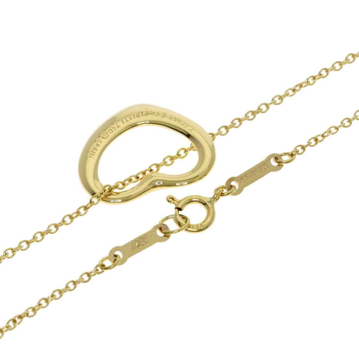 Tiffany & Co Open Heart Necklace 18k Yellow Gold — view 2