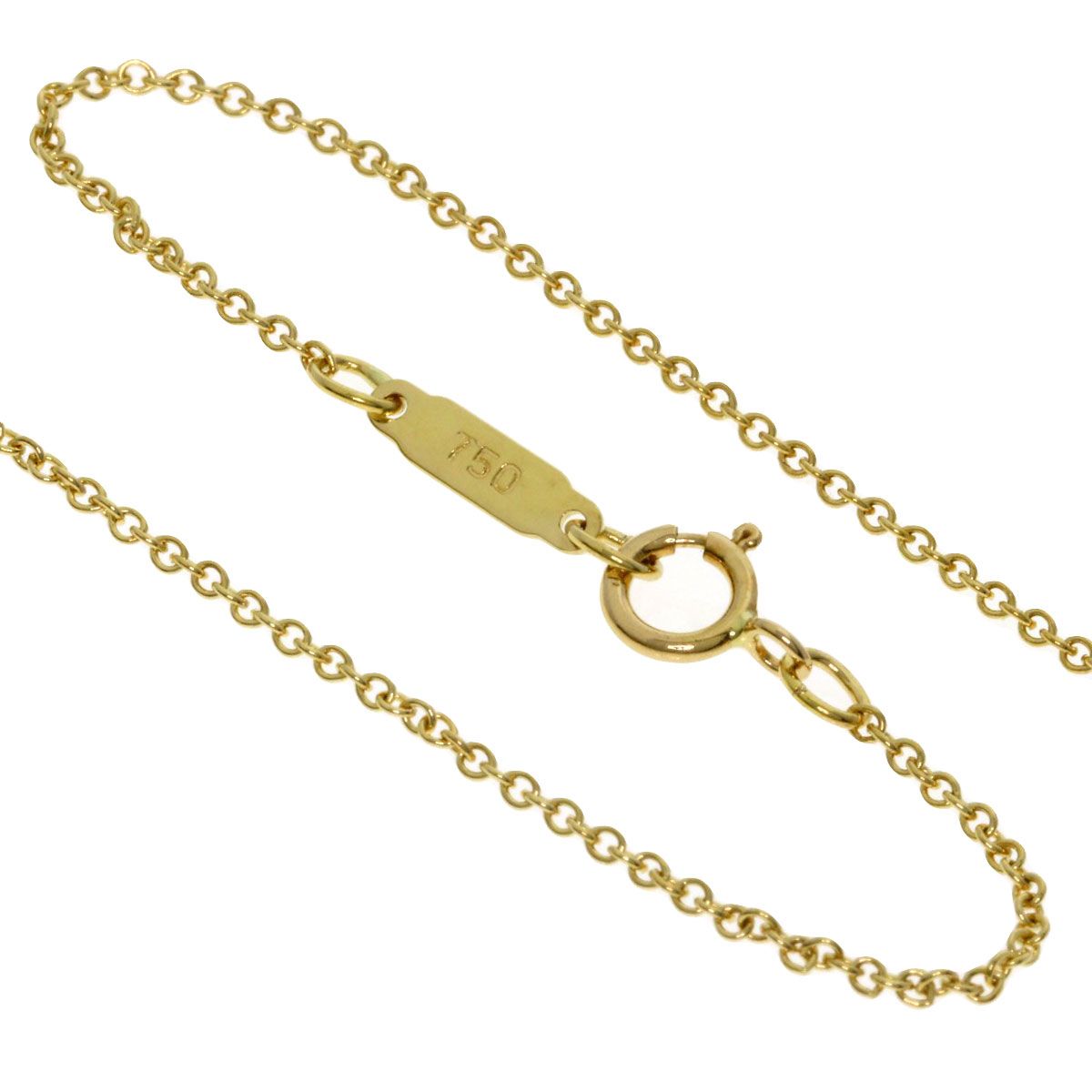 Tiffany & Co Ribbon Diamond Necklace 18k Yellow Gold — view 3