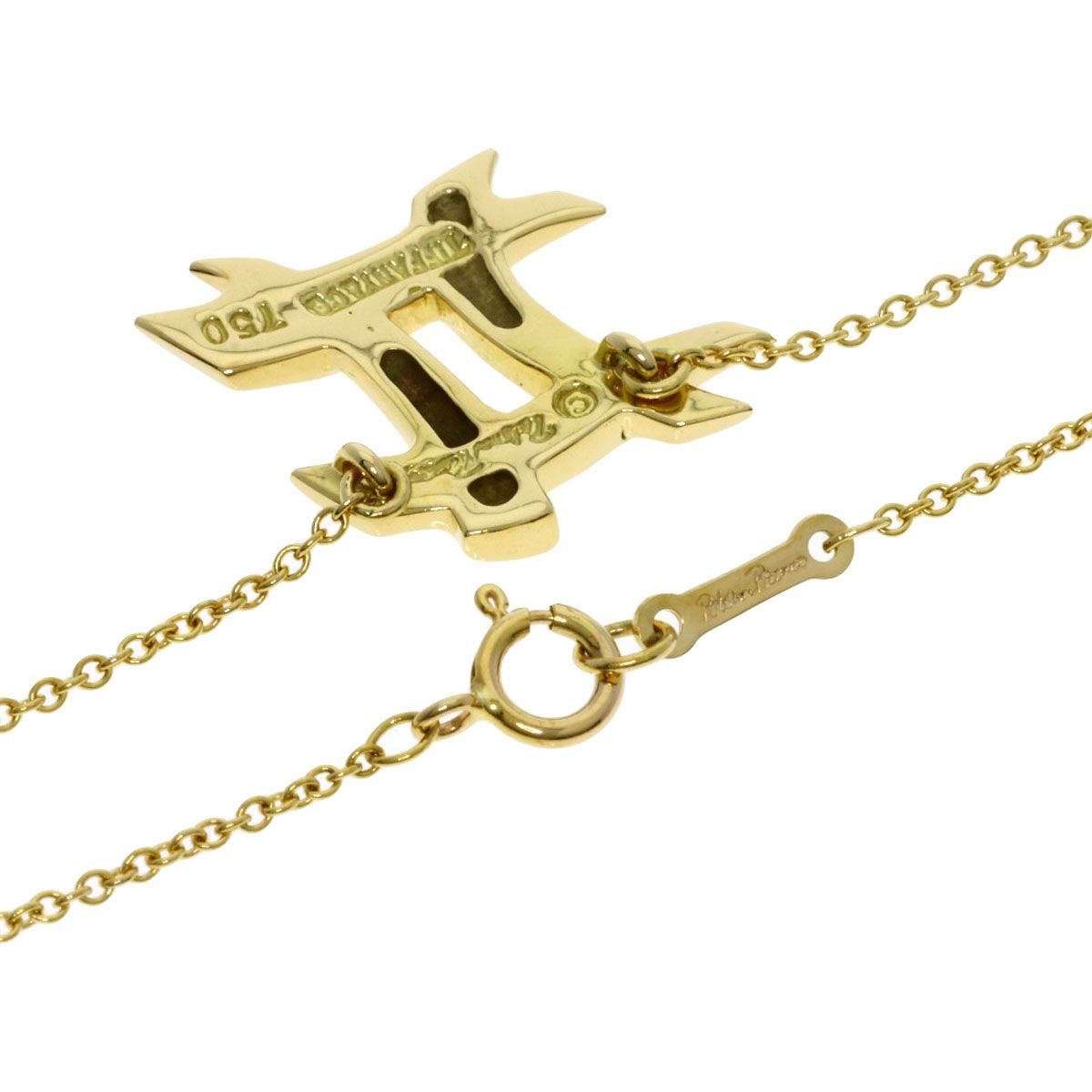 Tiffany & Co Constellation Motif Gemini Necklace 18k Yellow Gold — view 2