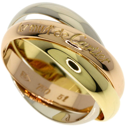 Cartier Trinity 51 Ring 18k Pink Gold 18k Yellow White