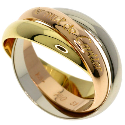 Cartier Trinity 51 Ring 18k Pink Gold 18k Yellow White