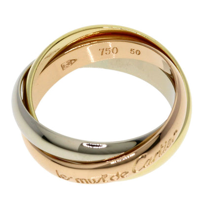 Cartier Trinity 50 Ring 18k Pink Gold 18k Yellow White — view 3