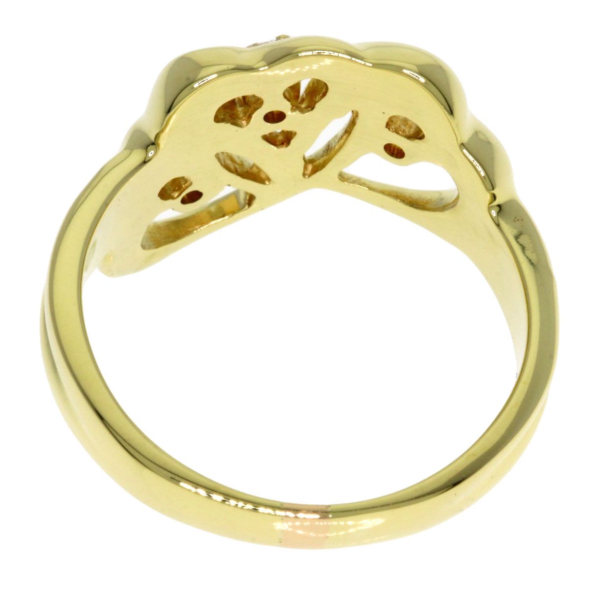 Tiffany & Co Triple Heart Diamond Ring 18k Yellow Gold — view 4