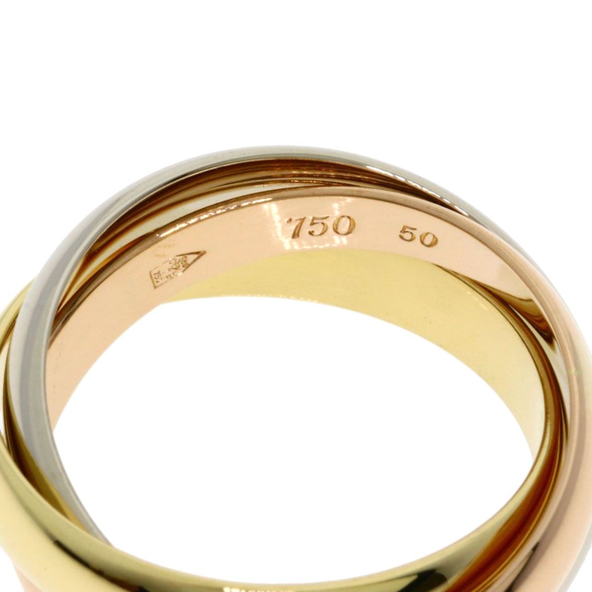 Cartier Trinity 50 Ring 18k Pink Gold 18k Yellow White — view 3