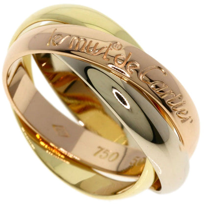 Cartier Trinity 50 Ring 18k Pink Gold 18k Yellow White