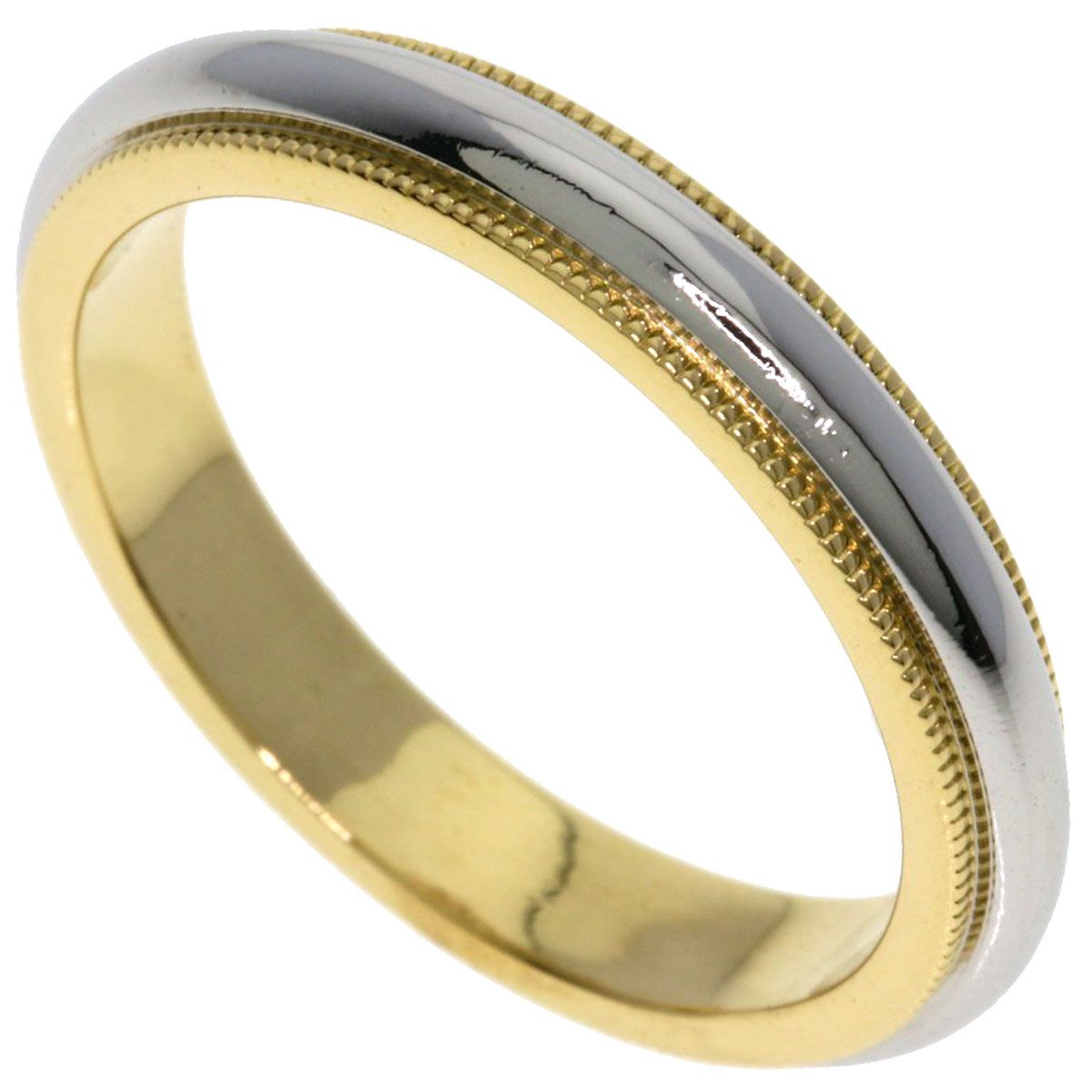 Tiffany & Co Mill Gray Ring 18k Yellow Gold